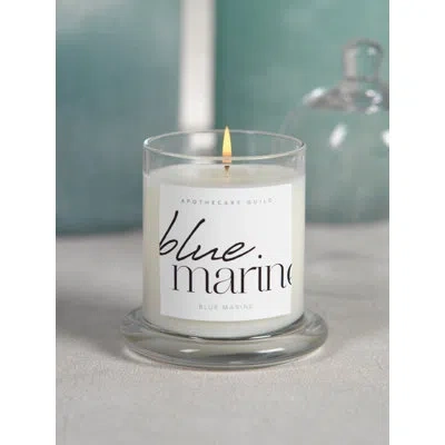 Zodax Blue Marine Scented Jar Candle In Clear