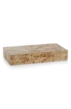 Zodax Bogur Burlwood Veneer Decorative Box In Brown