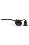 Zodax Brunel Pinecone Wrought Iron Candle Snuffer In Black
