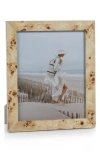 Zodax Burlwood Veneer Photo Frame In Brown