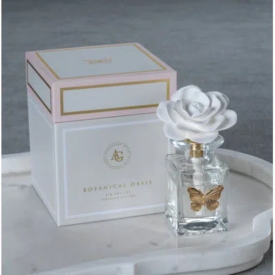 Zodax Butterfly Botanical Oasis Fig Vetiver Porcelain Diffuser
