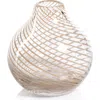 Zodax Chantilly Swirl Glass Bud Vase In Neutral