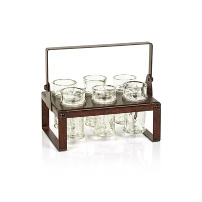 Zodax Crissier 6-shot Tequila Serving Set In Clear