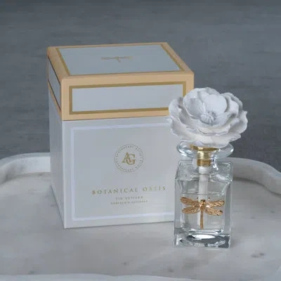 Zodax Dragonfly Botanical Oasis Fig Vetiver Porcelain Diffuser