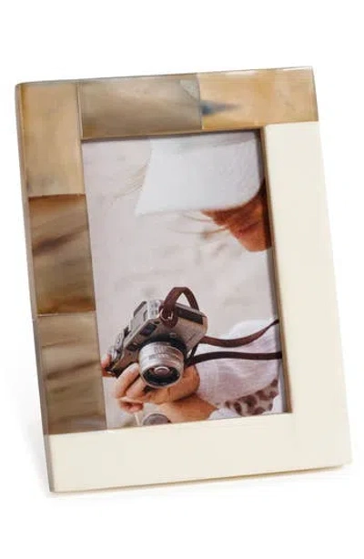 Zodax Dune African White Horn Photo Frame