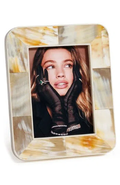 Zodax Dune White Horn Photo Frame