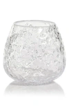 Zodax Elodie Textured Glass Vase In Transparent