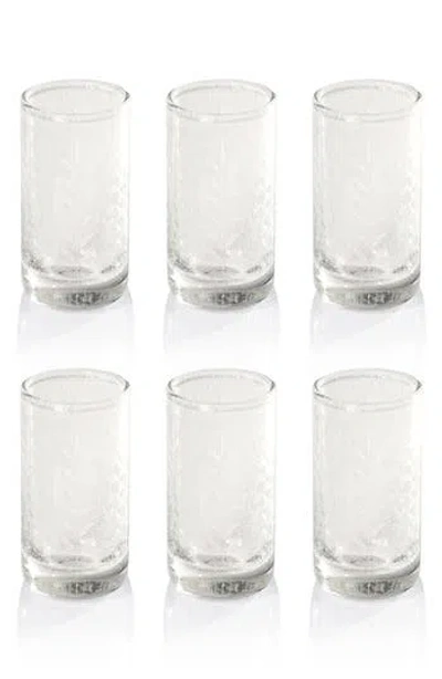 Zodax Etched Set Of 6 Tequila Sipping Glasses In White