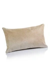 Zodax Genuine Calf Hair Throw Pillow In Brown