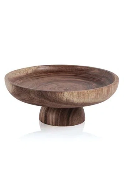 Zodax Javanese Acacia Serving Bowl In Brown