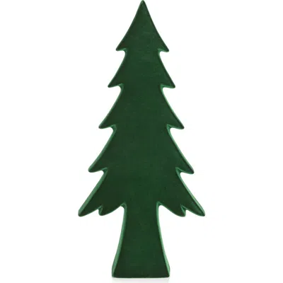 Zodax Kazuko Flocked Tree Figurine In Green