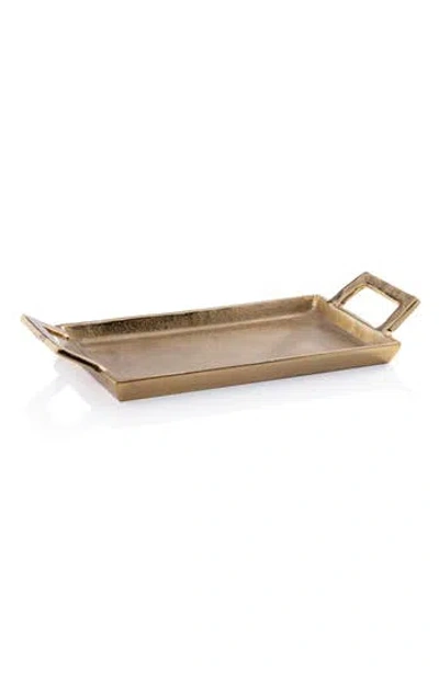 Zodax La Reserve Decorative Aluminum Tray In Brown