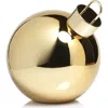 Zodax Led Lighted Oversized Tabletop Glass Ball Ornament In Gold