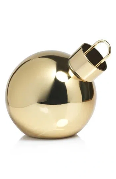 Zodax Led Lighted Oversized Tabletop Glass Ball Ornament In Gold