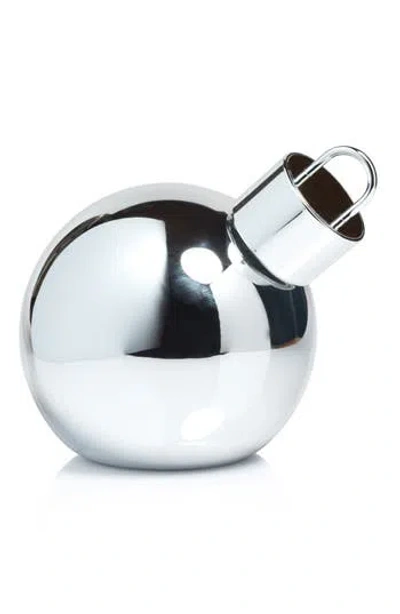 Zodax Led Lighted Oversized Tabletop Glass Ball Ornament In Silver