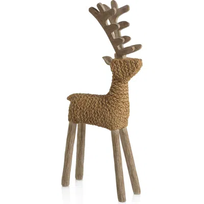 Zodax Lettice Standing Deer Figurine In Brown