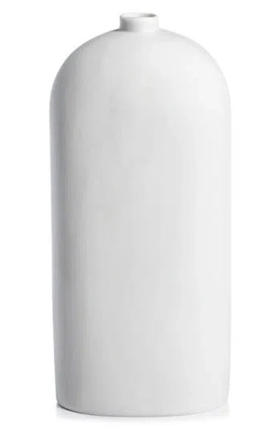 Zodax Lucca Ceramic Vase In White