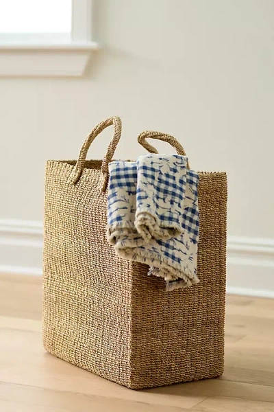 Zodax Lucena Abaca Hamper With Handles In Multi