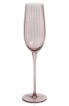 Zodax Malden Optic Set Of 4 Champagne Flutes In Pink