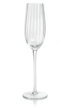 Zodax Malden Optic Set Of 4 Champagne Flutes In Transparent
