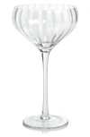 Zodax Malden Optic Set Of 4 Cocktail Glasses In Transparent