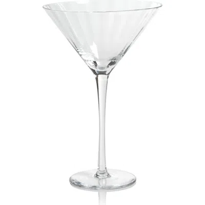 Zodax Malden Optic Set Of 4 Martini Glasses In Transparent