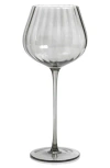 Zodax Malden Optic Set Of 4 Red Wine Glasses In Gray