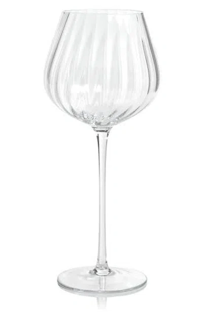 Zodax Malden Optic Set Of 4 Red Wine Glasses In Transparent