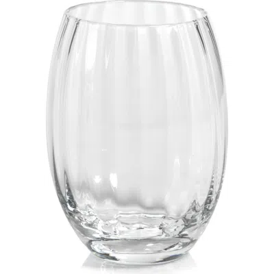 Zodax Malden Optic Set Of 4 Steamless Glasses In Transparent