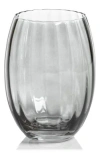 Zodax Malden Optic Set Of 4 Stemless Glasses In Gray