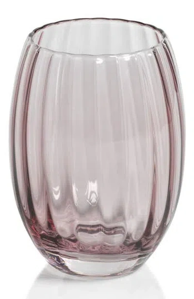 Zodax Malden Optic Set Of 4 Stemless Glasses In Purple