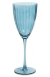 Zodax Malden Set Of 4 White Wine Glasses In Blue
