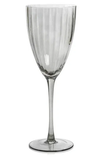 Zodax Malden Set Of 4 White Wine Glasses In Gray