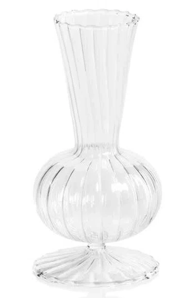 Zodax Marjorie Optic Set Of 2 Decorative Glass Vases In Transparent