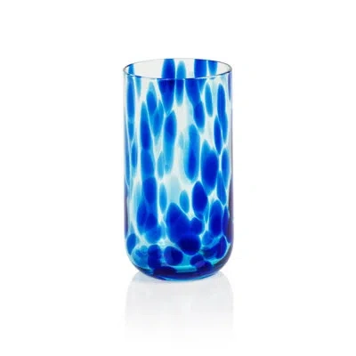 Zodax Mauritius High-ball Glasses In Blue