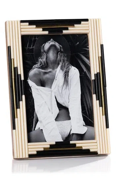 Zodax Menora Piped Photo Frame In Black