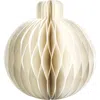 Zodax Miriam Set Of 6 Paper Ball Ornaments In Neutral
