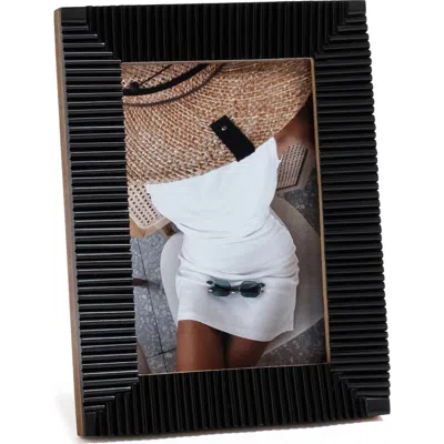 Zodax Nubia Ribbed 5.5 X 7.5 Photo Frame In Black