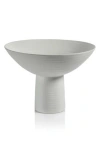 Zodax Nurana Funnel Ceramic Bowl In White