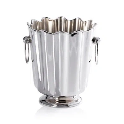 Zodax Orléans Brass Wine/ Champagne Bucket In Polished Nickel