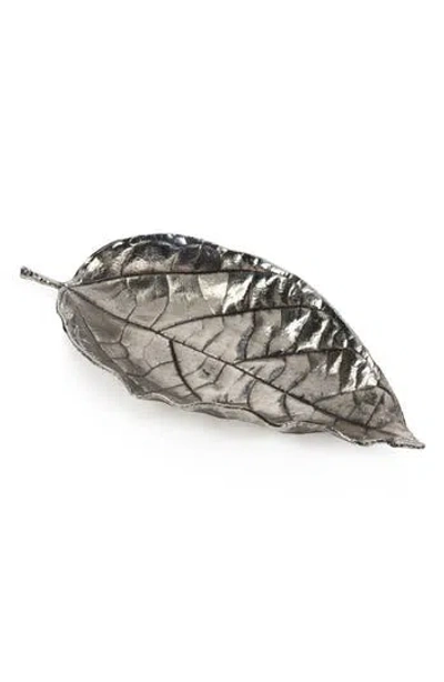 Zodax Osage 6-piece Leaf Display Trays In Silver