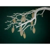 Zodax Pine Cone 10 Light Battery String Lights In Silver