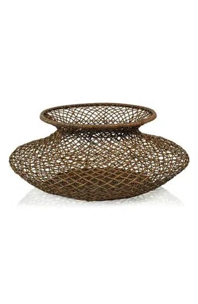 Zodax Rattan Vase In Brown