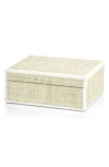 Zodax Reggio Raffia Decorative Box In Neutral
