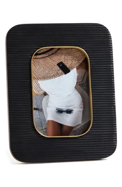 Zodax Ribbed Photo Frame In Black