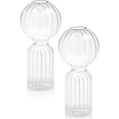 Zodax Ritz Set Of 2 Vases In White