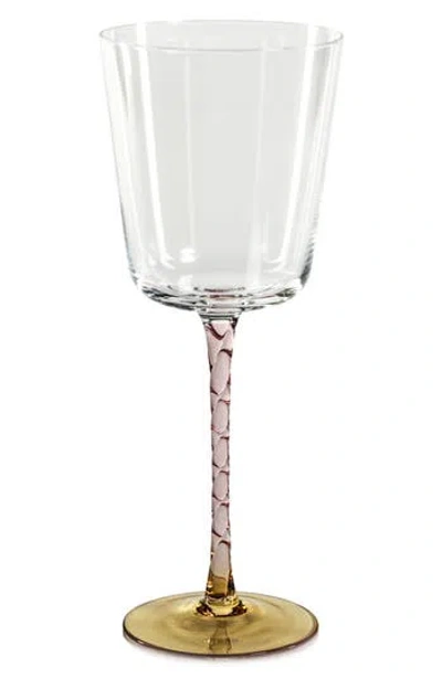 Zodax Sachi Set Of 4 Red Wine Glasses In Brown