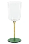 Zodax Sachi Set Of 4 White Wine Glasses In Multi