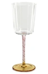 Zodax Sachi Set Of 4 White Wine Glasses In Multi