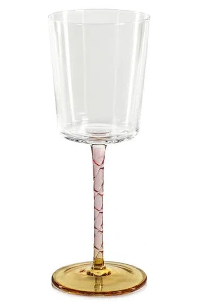 Zodax Sachi Set Of 4 White Wine Glasses In Multi